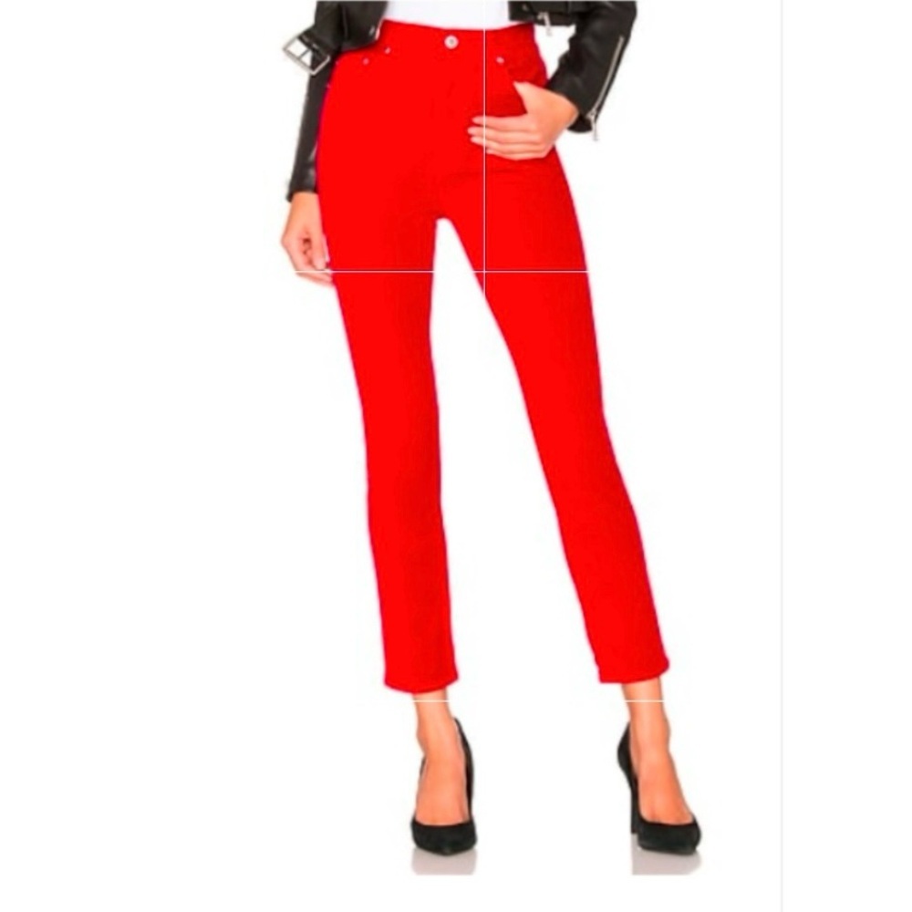 Re/Done Velvet Pants 27 RED